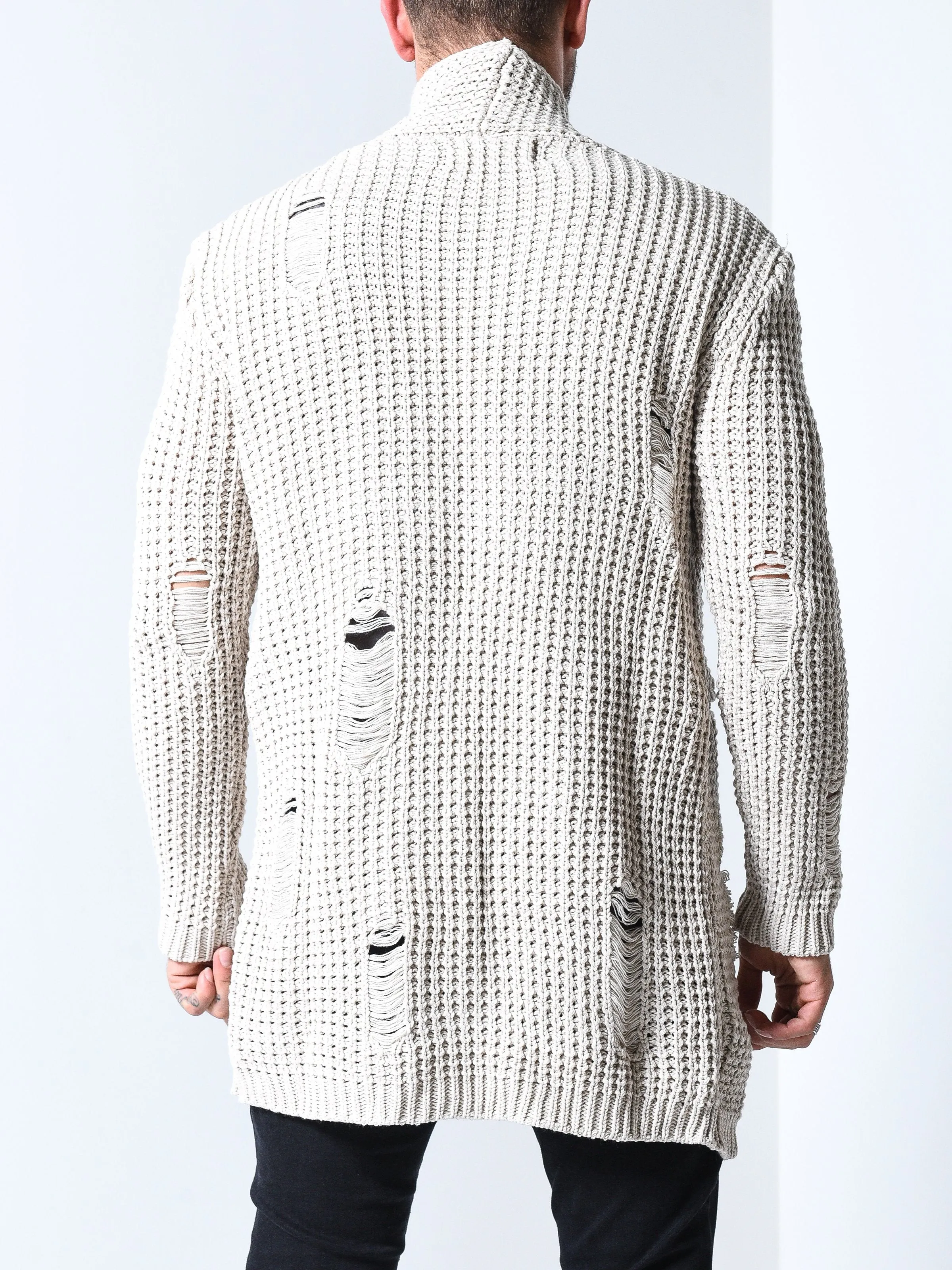 Repaired Cardigan w/ Zippers