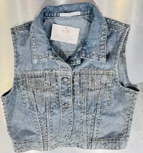 Rhinestones & Tassels Vest