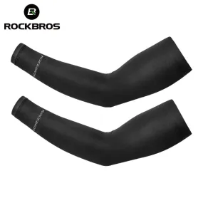ROCKBROS Ice Fabric Running Arm Warmers UV Protect Arm Sleeves Basketball Camping