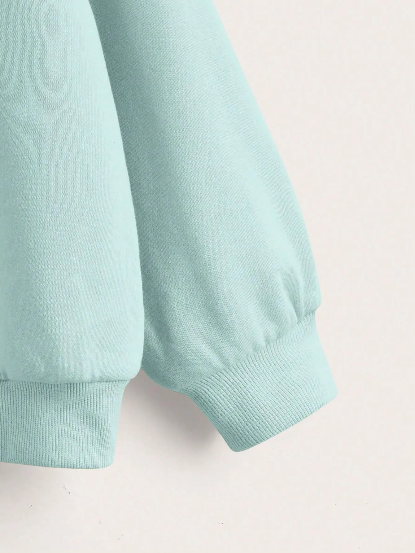 SHENHE Girl's Cute Graphic Crewneck Sweatshirt Long Sleeve Drop Shoulder Pullover Shirt Tops Mint Blue 11-12Y
