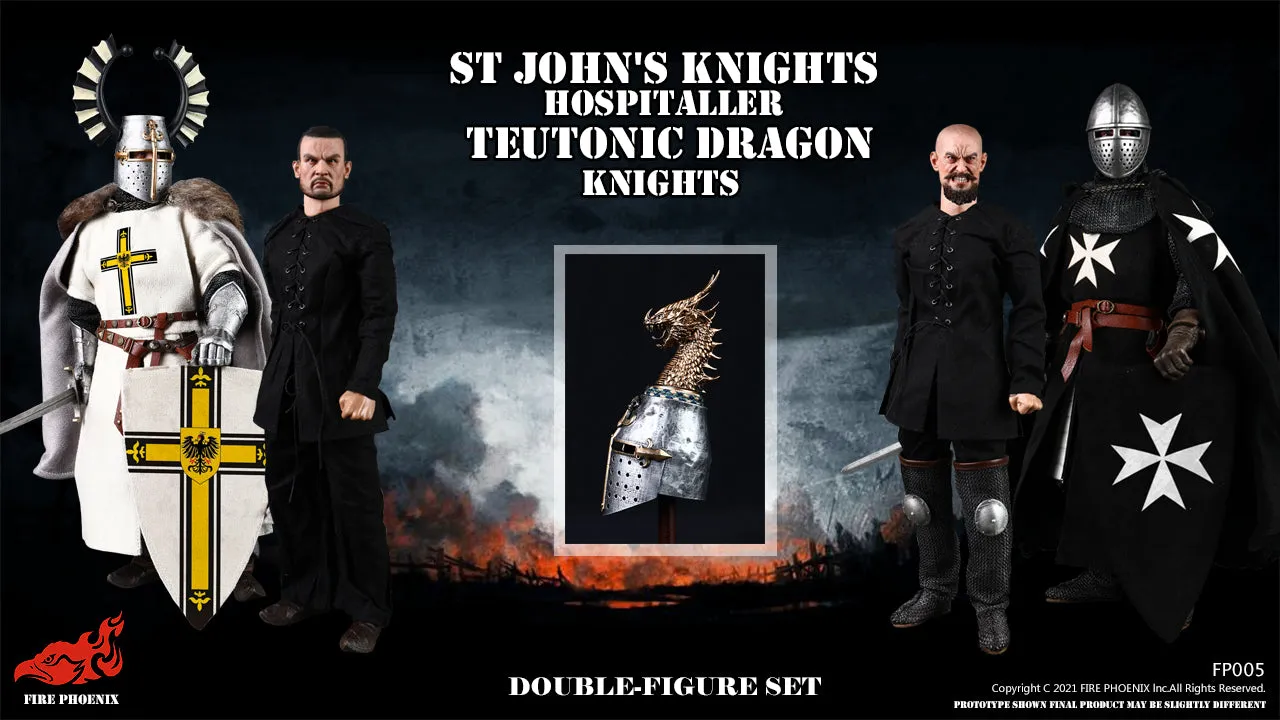 St John's Knights Hospitaller & Teutonic Dragon Knight - MINT IN BOX
