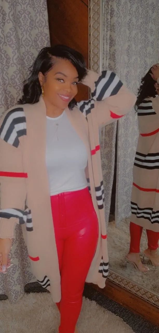 Strip sweater