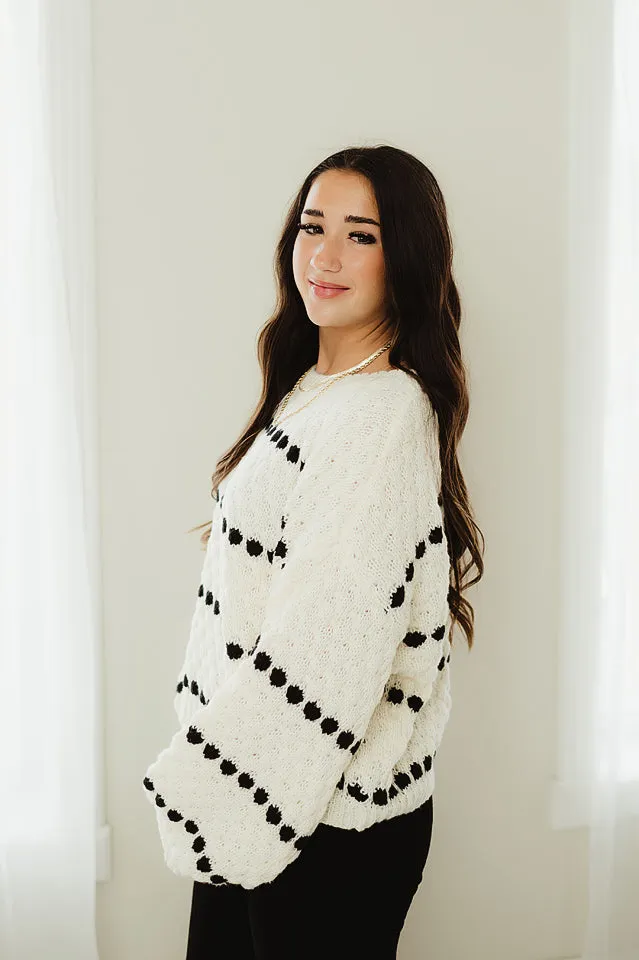Stripe Oversized Sweater