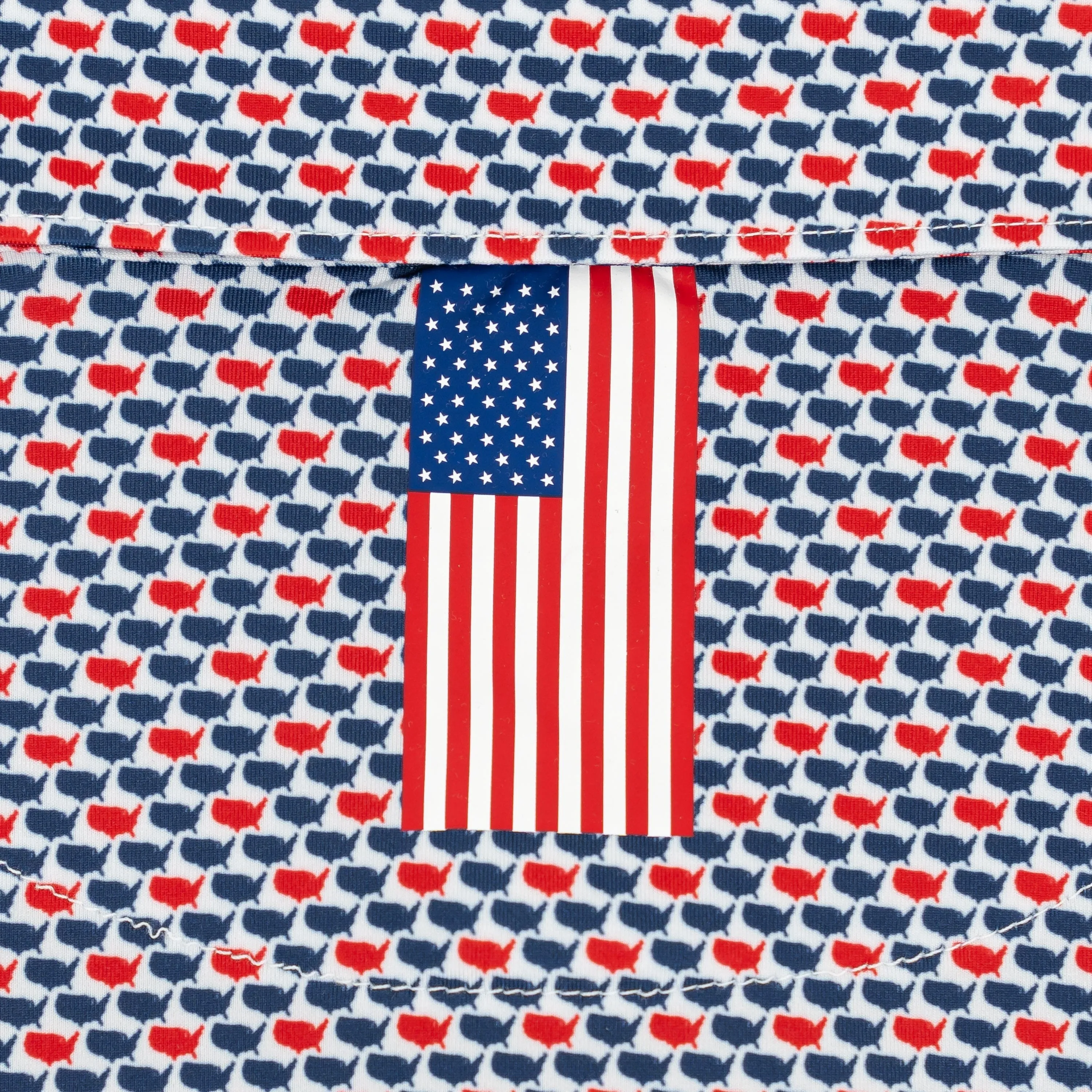 The 1776 | Performance Polo | The 1776 - Admiral Navy/Classic Red - USA