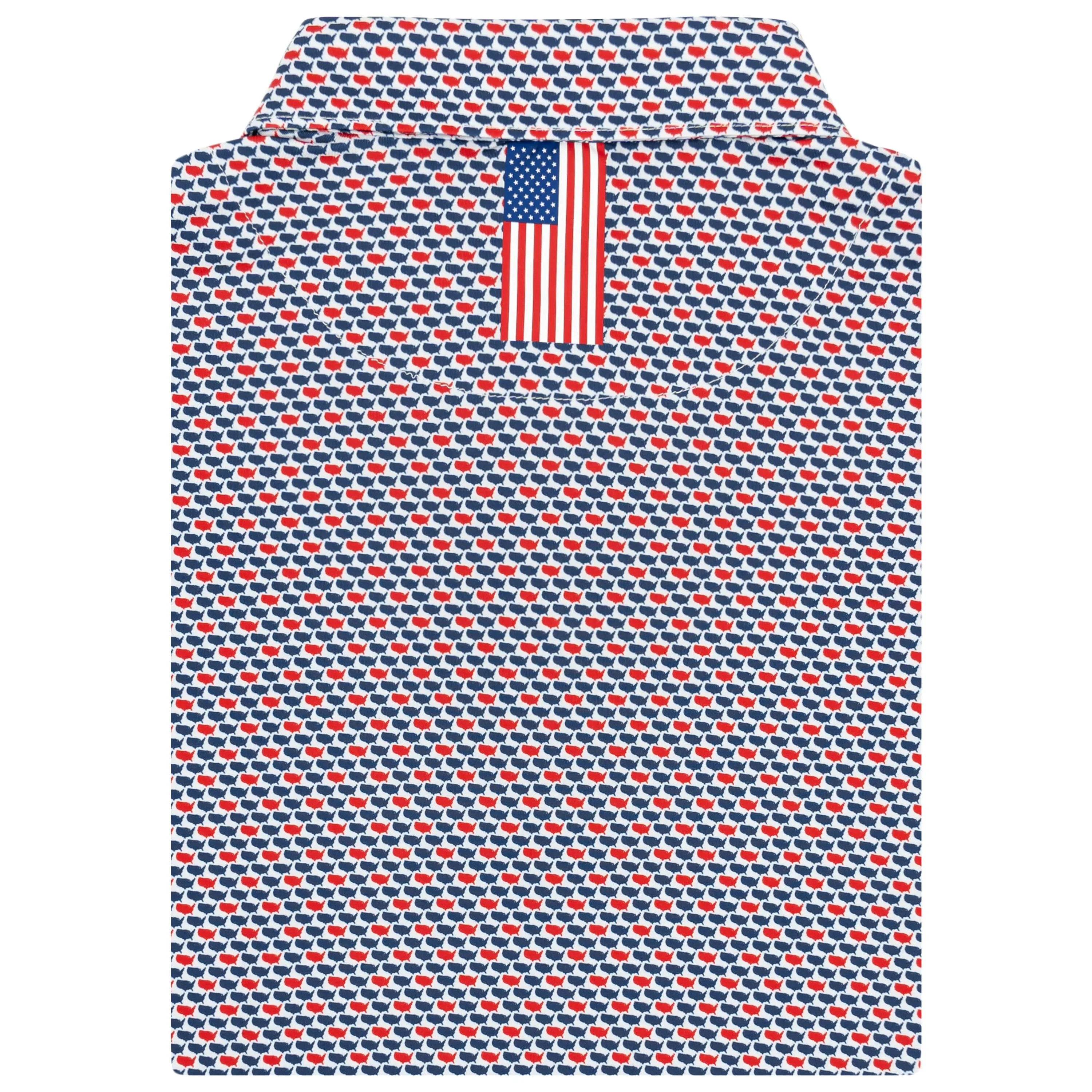 The 1776 | Performance Polo | The 1776 - Admiral Navy/Classic Red - USA