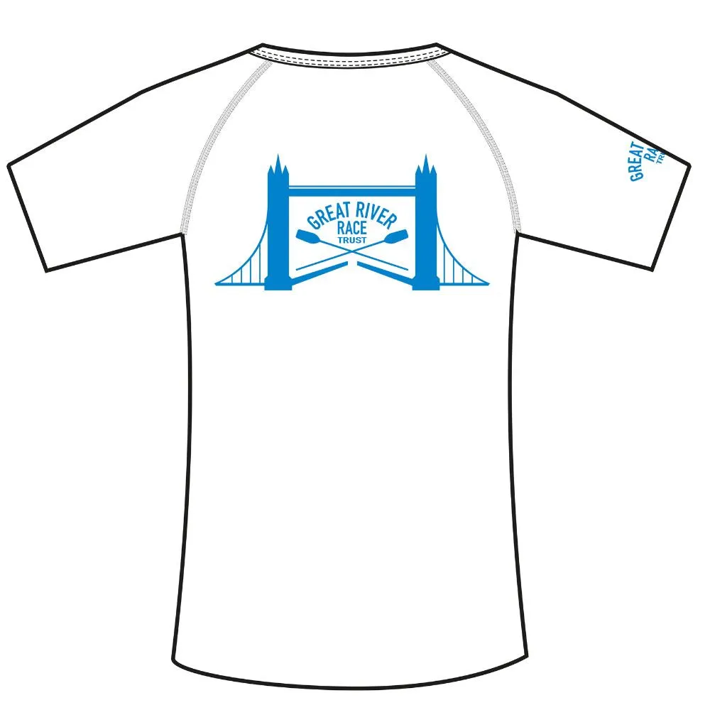 The Great River Race Womens Carbonised Bamboo Tee (White)
