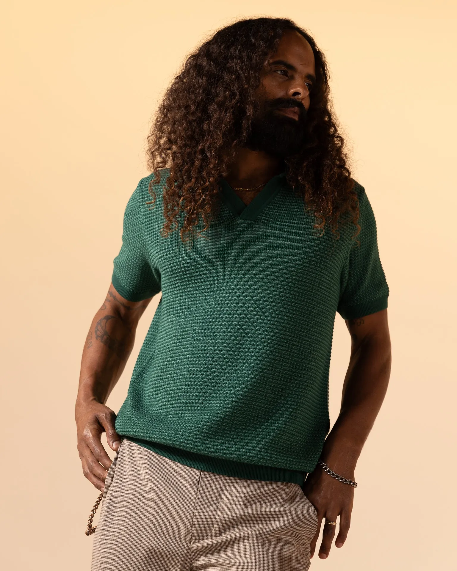 The Palamos Knit Polo Shirt - Albero
