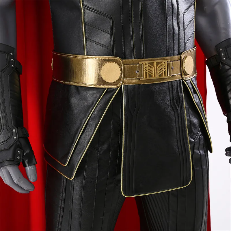 Thor Costume Thor Love and Thunder Costume Thor Black Suit With Fur Collar