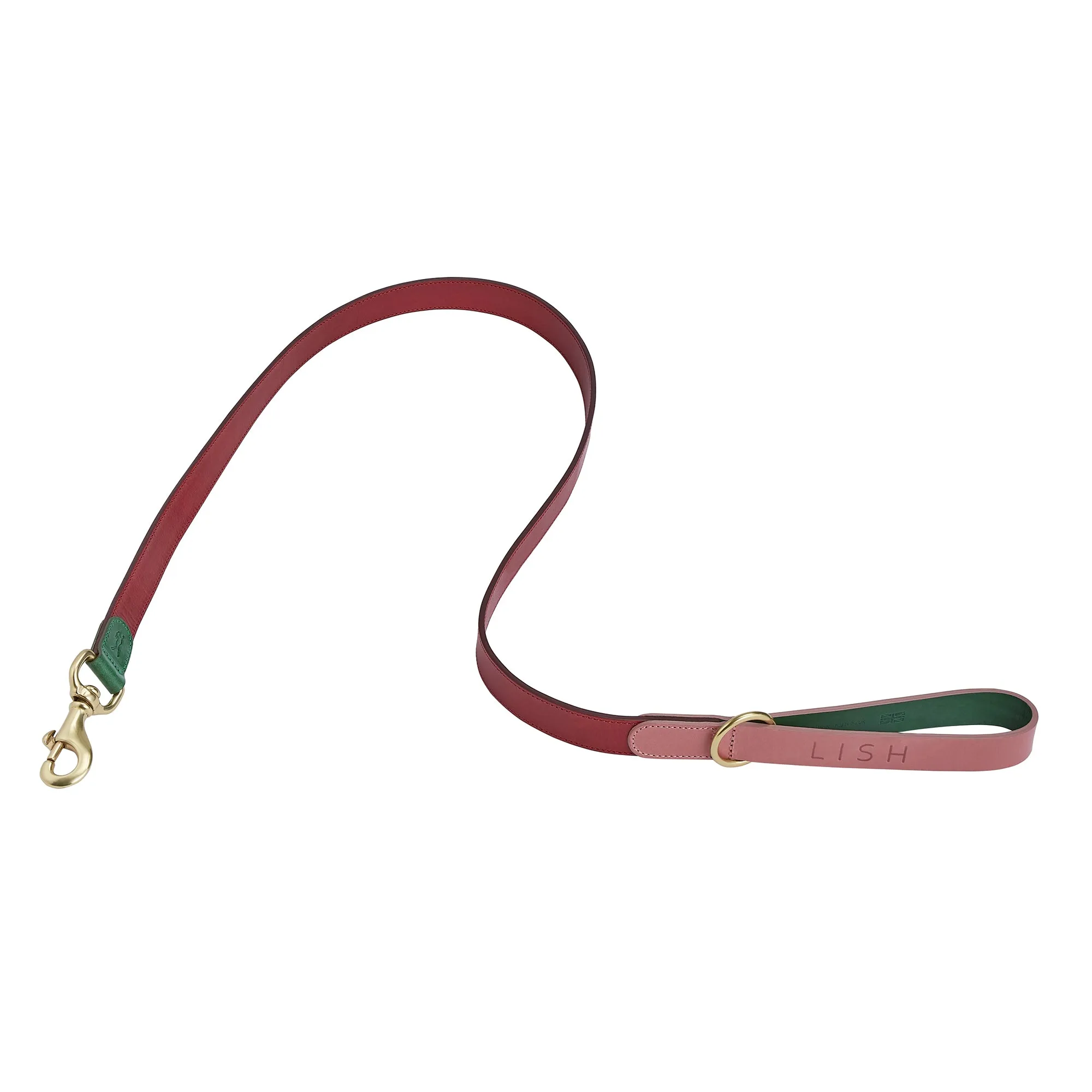 Walter Pink Italian Leather Designer Dog Lead