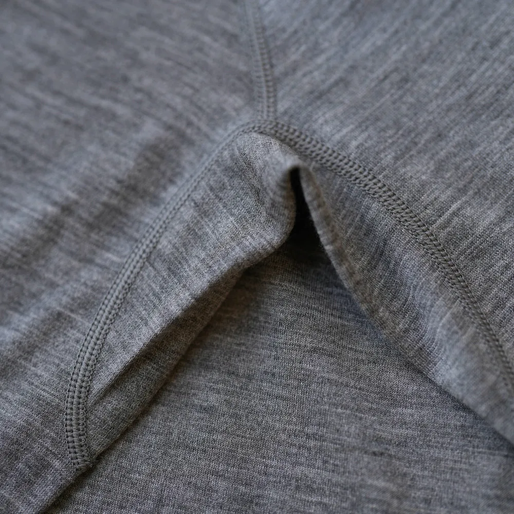 Womens Merino 180 Long Sleeve Crew (Charcoal)